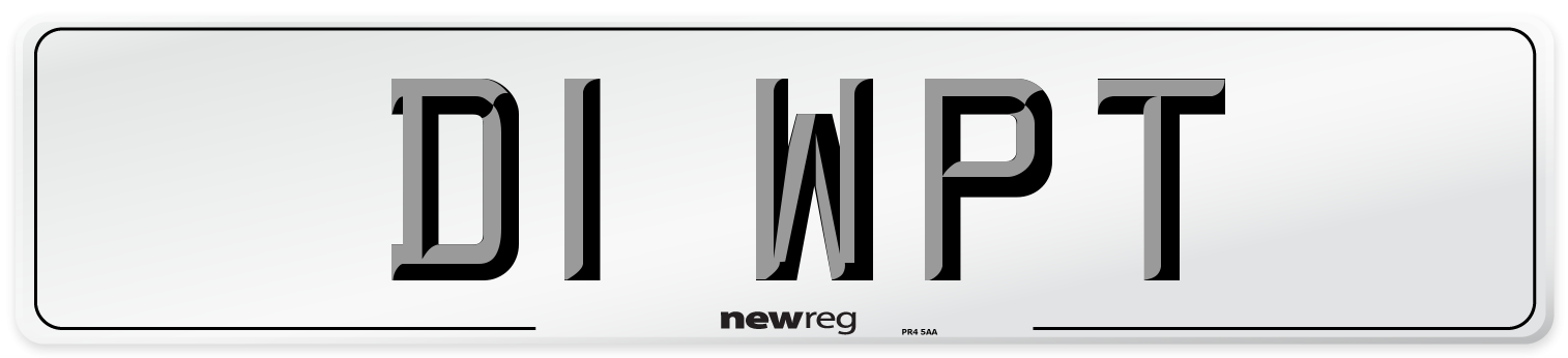 D1 WPT Number Plate from New Reg